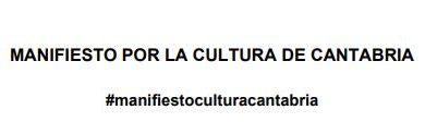 Manifiesto Cultura Cantabria