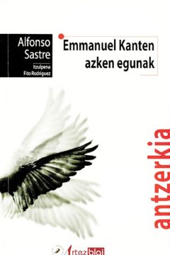 portadaemmanuel kant asken egunak alfonso sastre editorial artezblai